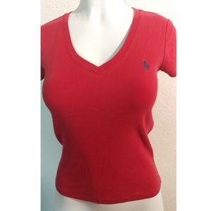 Ralph Lauren sport V Neck short sleeve polo shirt